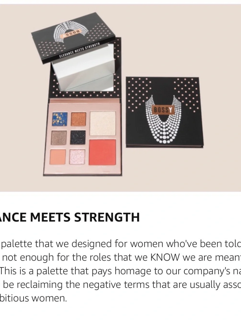 Bossy Vegan Pressed Powder 8-Item Eyeshadow, Blush & Highlighter Palette